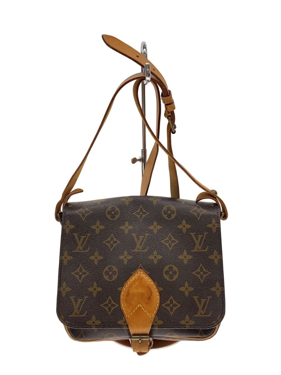 【中古】LOUIS VUITTON◆カルトシエールMM_モノグラム・キャンバス/PVC/ブラウン/小傷・擦れ・シミ有【バッグ】｜2ｎｄ STREET 店