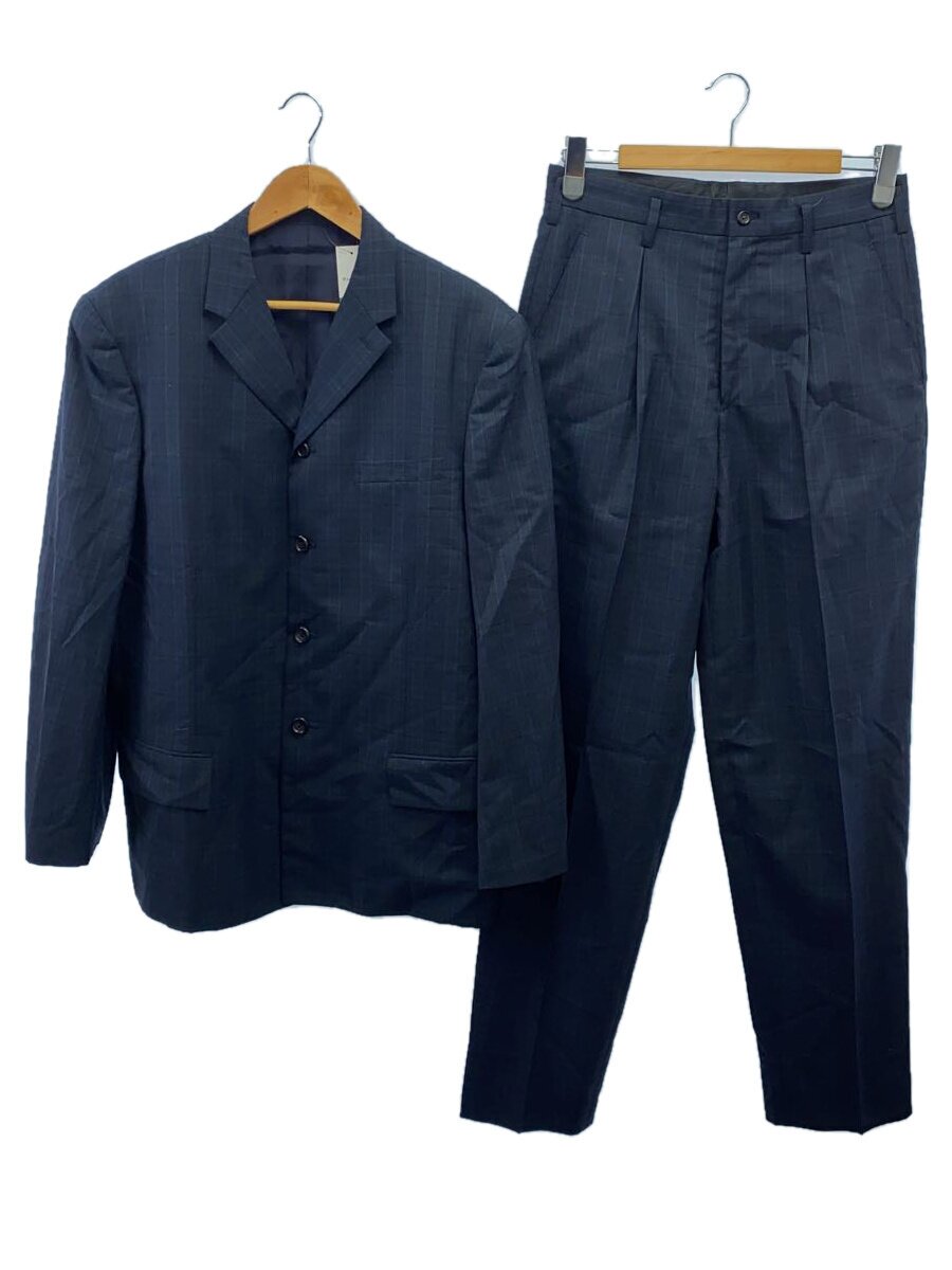 【中古】Y’s for men◆セットアップ/3Bテーラードジャケット/M/ウール/NVY/チェック//【メンズウェア】|2nd STREET 店