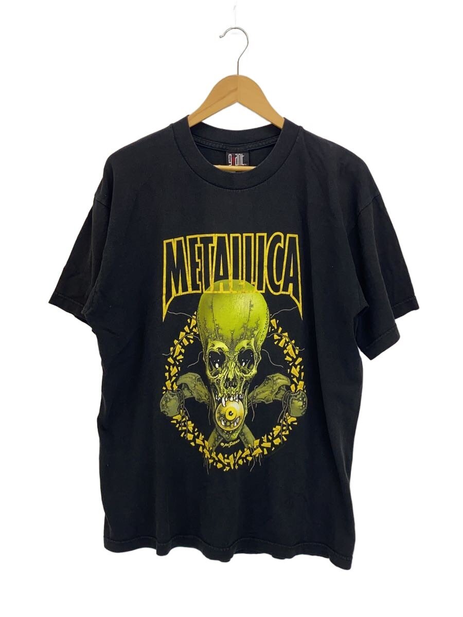 【中古】giant◆00s/metallica/No leaf clover/プルオーバー/XL/綿織物/BLK/刷り上げる【メンズウェア】