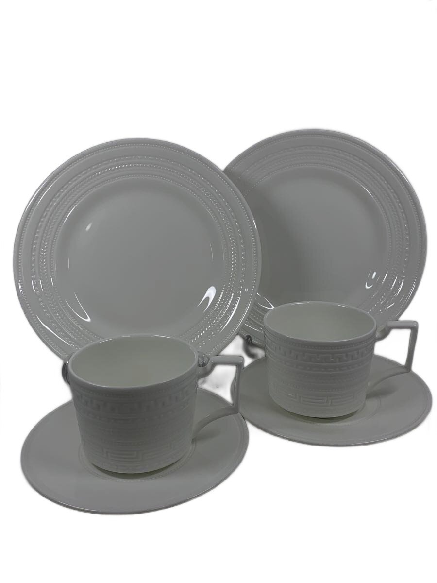 【中古】WEDGWOOD◆INTAGLIO/優勝杯\u0026平円盤/6点仕掛ける/WHT//【御厨子所備品】