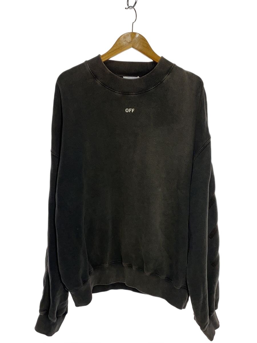 【中古】OFF-WHITE◆汗水/XL/綿織物/BLK/刷り上げる/OMBA070C99FLE002【メンズウェア】