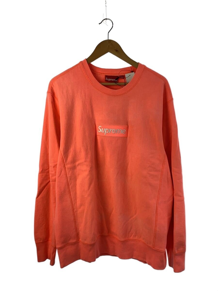【中古】Supreme◆Box Logo Crewneck/スウェット/L/コットン/ORN/シミ有【メンズウェア】|2nd STREET 店