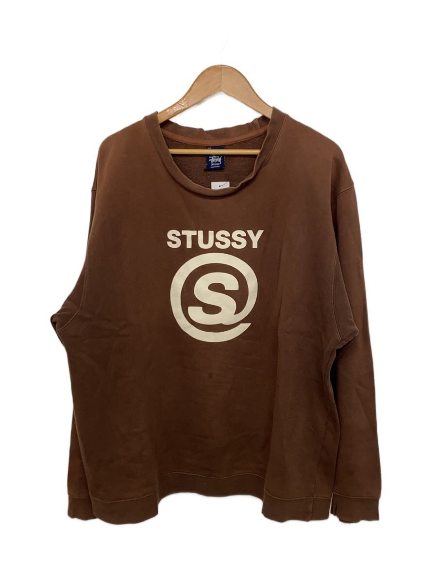 【中古】STUSSY◆流汗/XL/綿織物/BRW【メンズウェア】