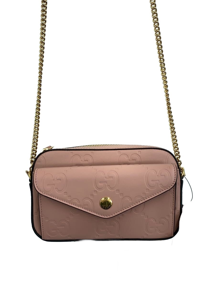 【中古】GUCCI◆ミニショルダーバッグ/レザー/PNK/総柄【バッグ】｜2ｎｄ STREET 店