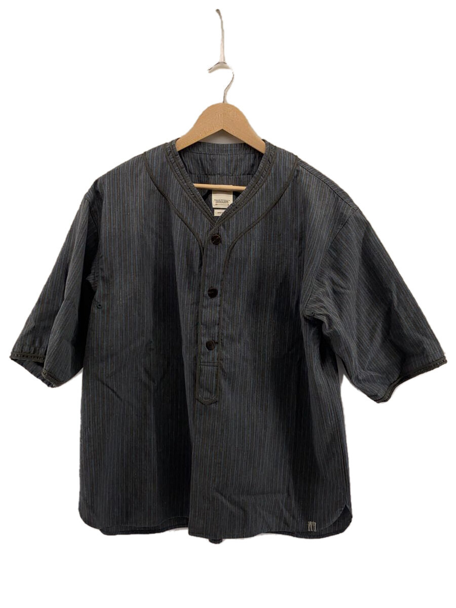【中古】visvim◆DUGOUT SHIRT/半袖プルオーバー/3/羊毛/0121105011021【メンズウェア】