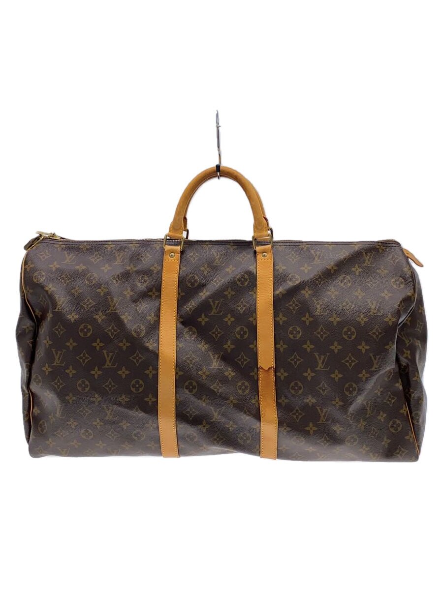【中古】LOUIS VUITTON◆キーポル60_モノグラム・帆布_BRW/PVC/BRW【御徒面子】