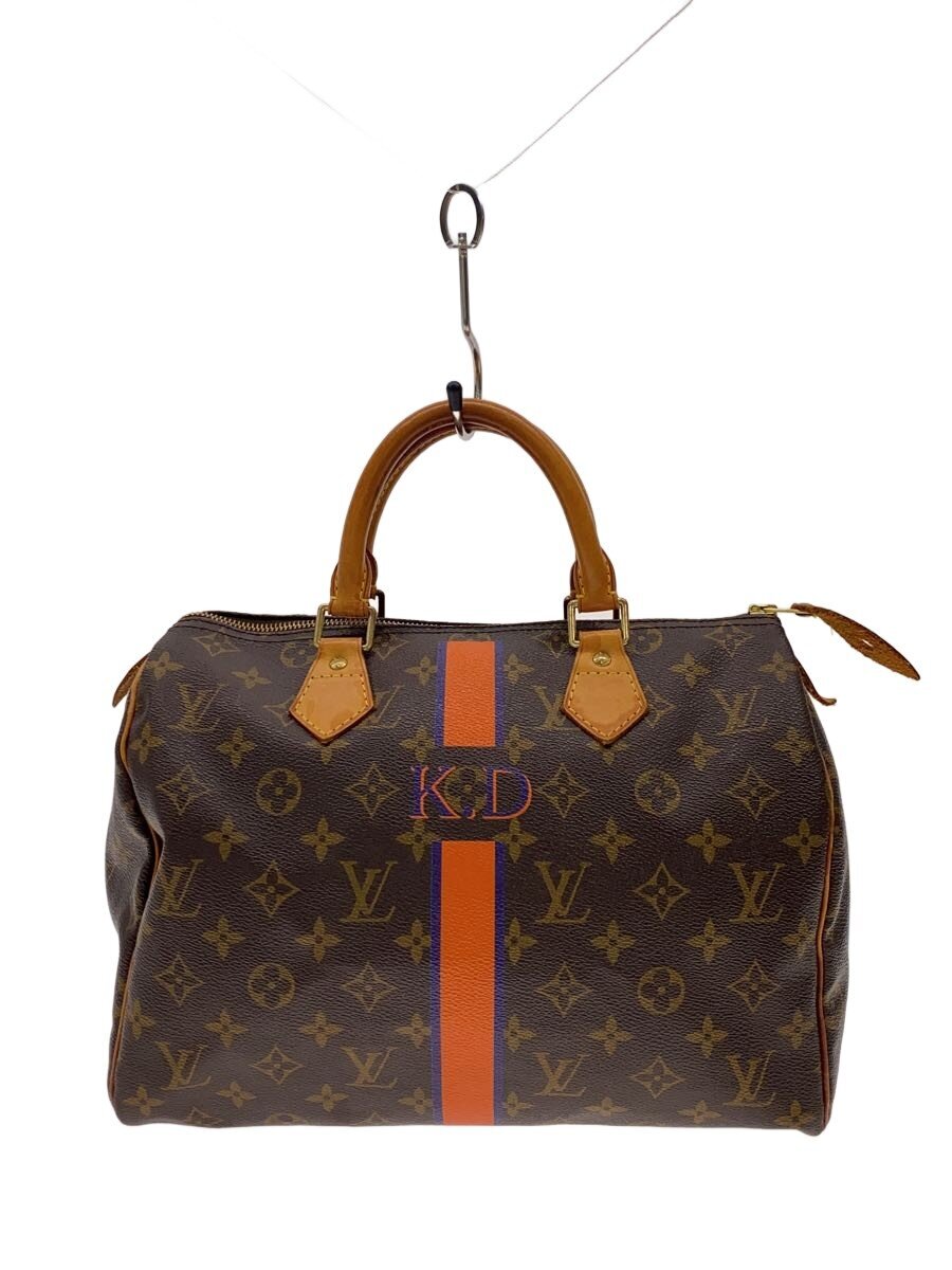 【中古】LOUIS VUITTON◆1)スピーディ30_モノグラム・帆布/PVC/BRW【御徒面子】