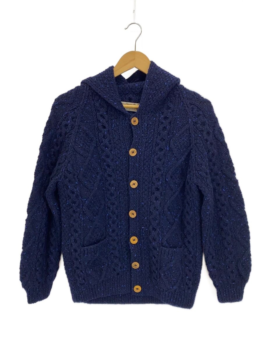【中古】Athena Designs◆ケーブルニットボタンパーカー/カーディガン(厚手)/--/ウール/ネイビー【メンズウェア】|2nd STREET 店