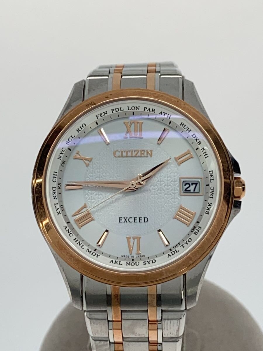 【中古】CITIZEN◆石英ウオッチ/アナログ/ステンレス鋼/WHT/GLD/H149-A1BP601【服飾雑貨他】