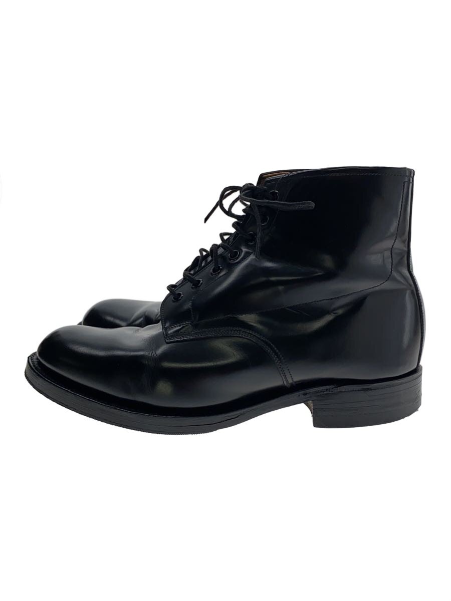 【中古】レースアップブーツ/UK8/BLK/なめし革【シューズ】