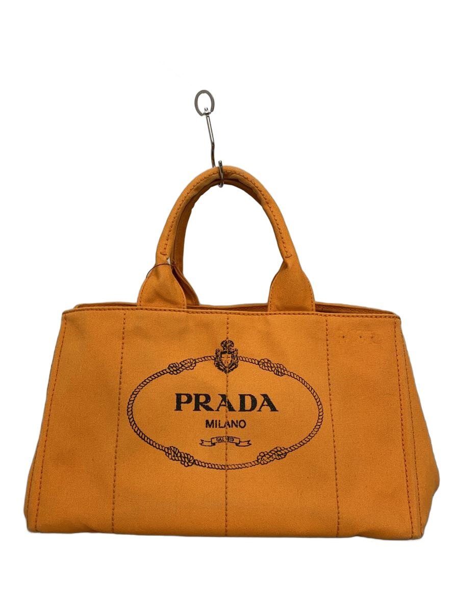 【中古】PRADA◆ハンドバック/帆布/ORN/B1872B【御徒面子】