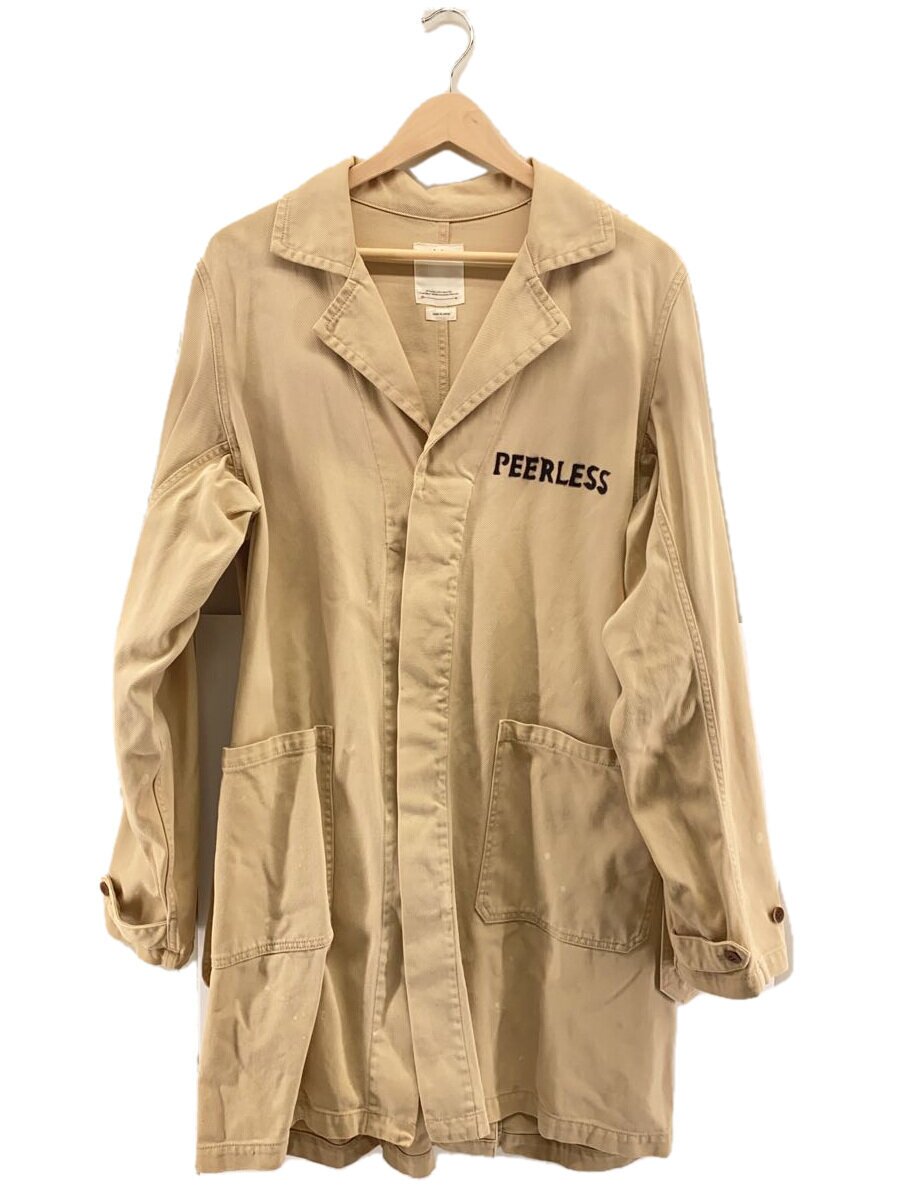 【中古】visvim◆PEERLESS SHOP COAT/コート/2/コットン/BEG/0118205013014【メンズウェア】|2nd STREET 店