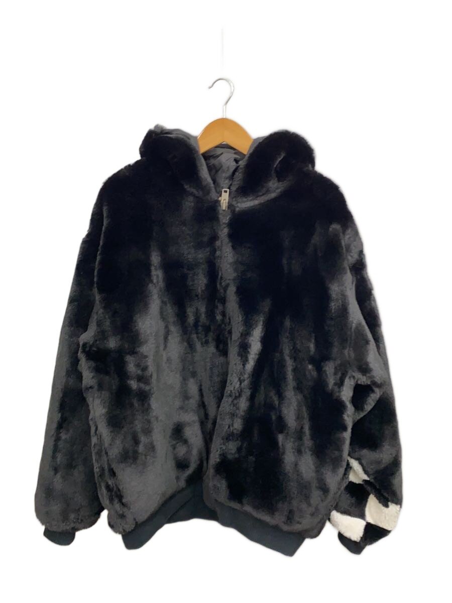 【中古】DANKE SCHON◆CHECKER FUR BLOUSON/ブルゾン/FREE/ポリエステル/BLK/18A-BSL012-DS【メンズウェア】｜2ｎｄ STREET 店