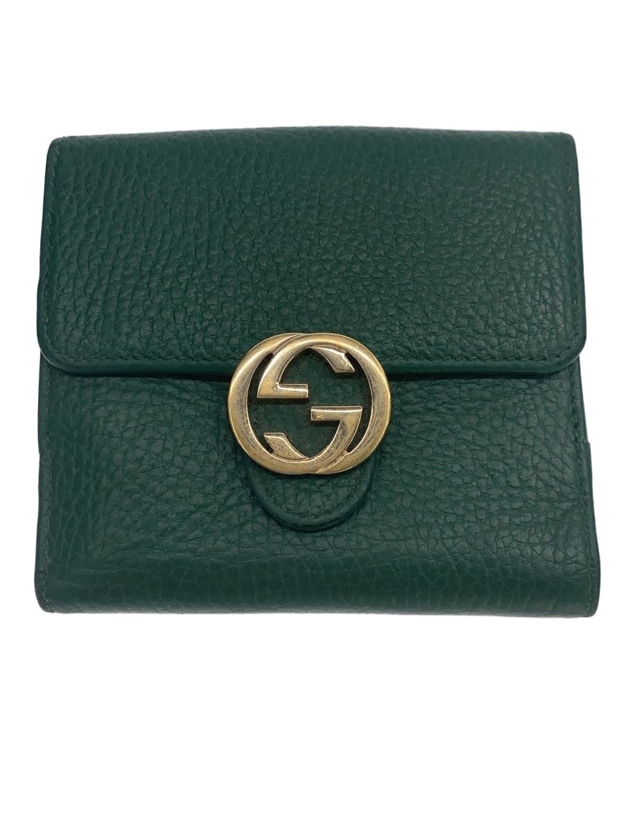 【中古】GUCCI◆紙入れ/--/GRN/レディース【服飾雑貨他】