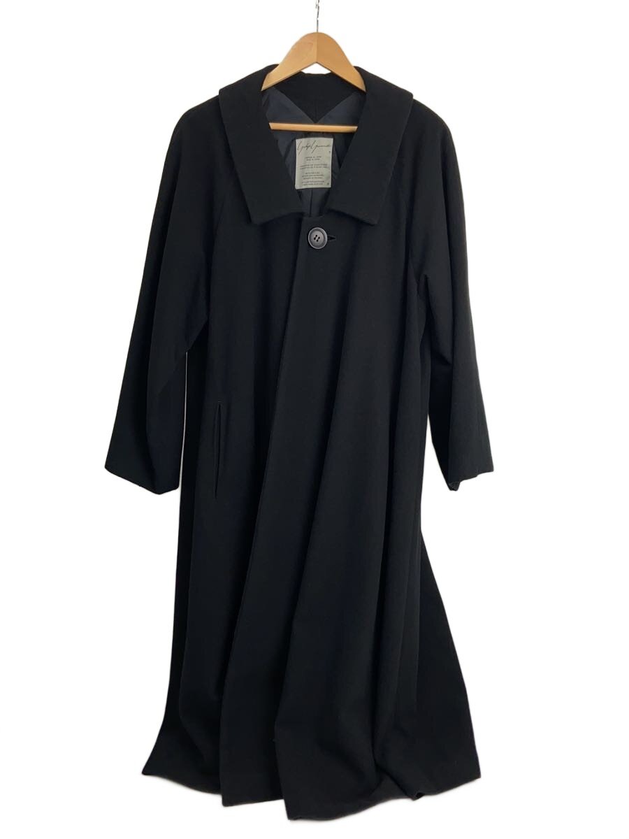 【中古】YOHJI YAMAMOTO◆80s/丸文字/厚地の外套/M/羊毛/黒いこと/1019【レディースお召しもの】