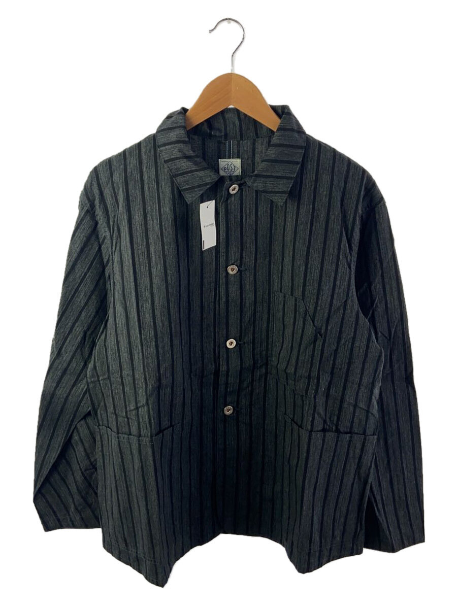 【中古】POST OVERALLS◆POST OverALLS/M/コットン/GRY/ストライプ/1106R-SH//【メンズウェア】|2nd STREET 店