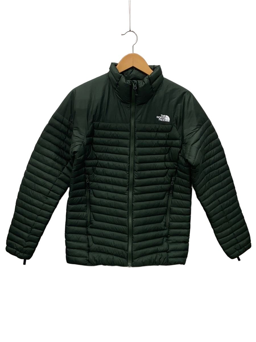 【中古】THE NORTH FACE◆THUNDER JACKET_サンダージャケット/M/ナイロン/GRN/無地【メンズウェア】
