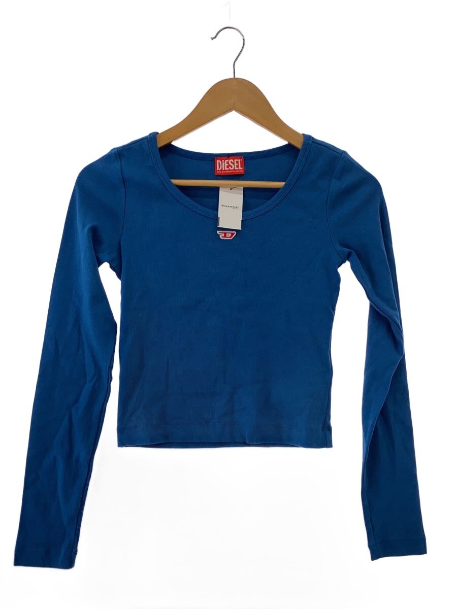 【中古】DIESEL◆長袖カットソー/M/--/BLU/無地【レディース御召しもの】