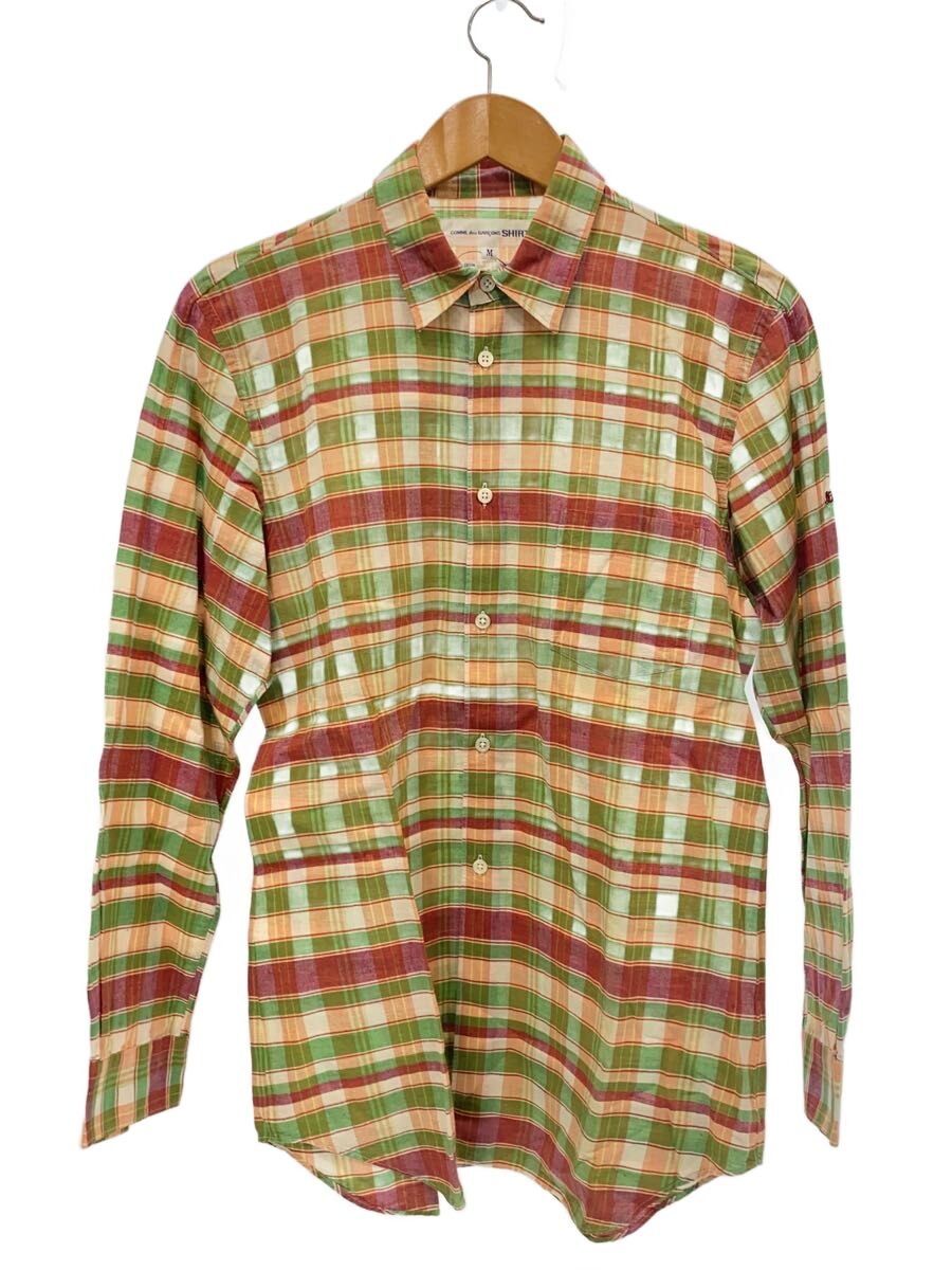 【中古】COMME des GARCONS SHIRT◆長袖プルオーバー/M/綿織物/マルチ色合い/読み合わせる/フランス共和国製【メンズウェア】