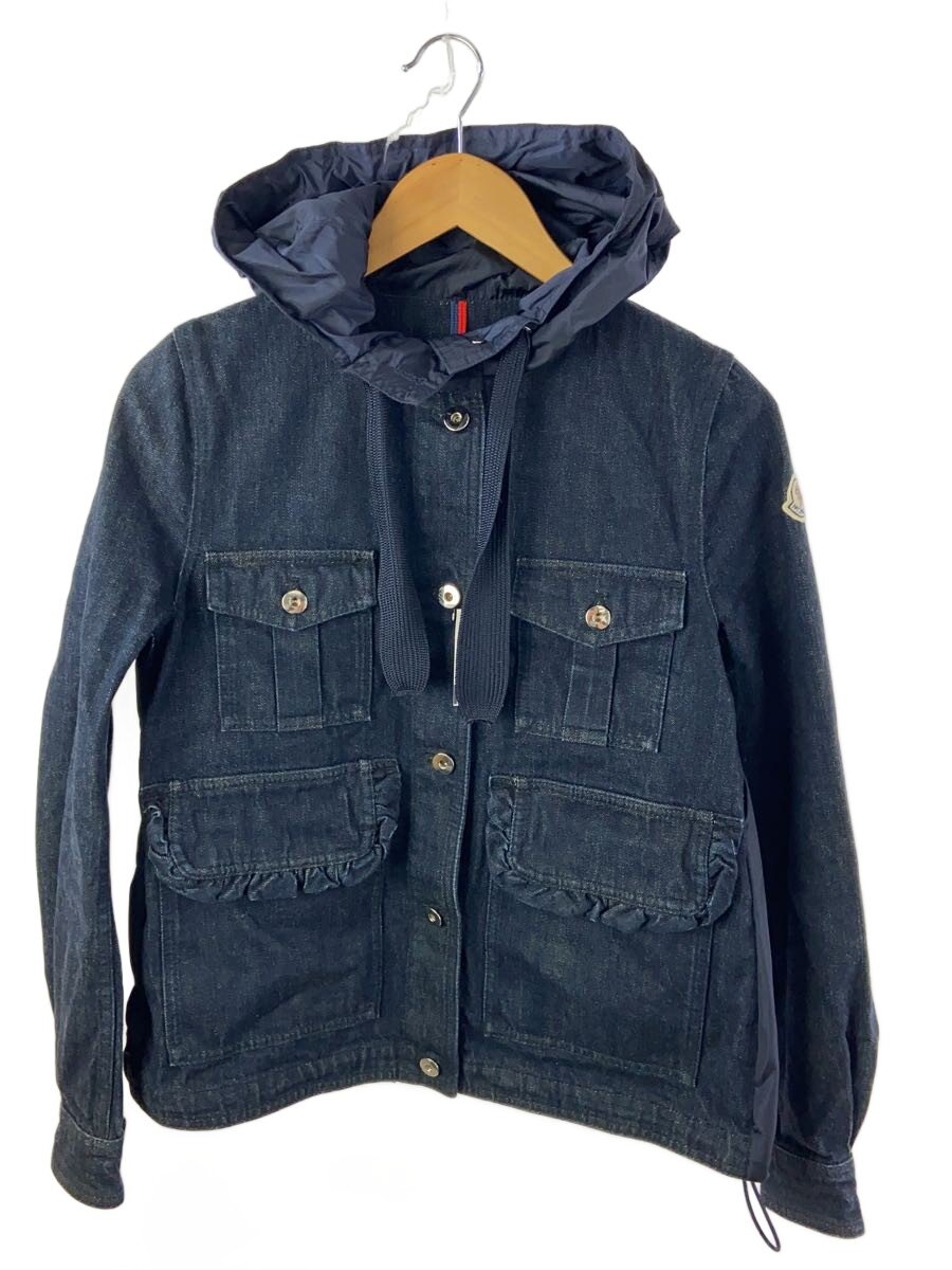 【中古】MONCLER◆RESINITE GIUBBOTTO/1/--/NVY/無地/D10934500885【レディースお召しもの】
