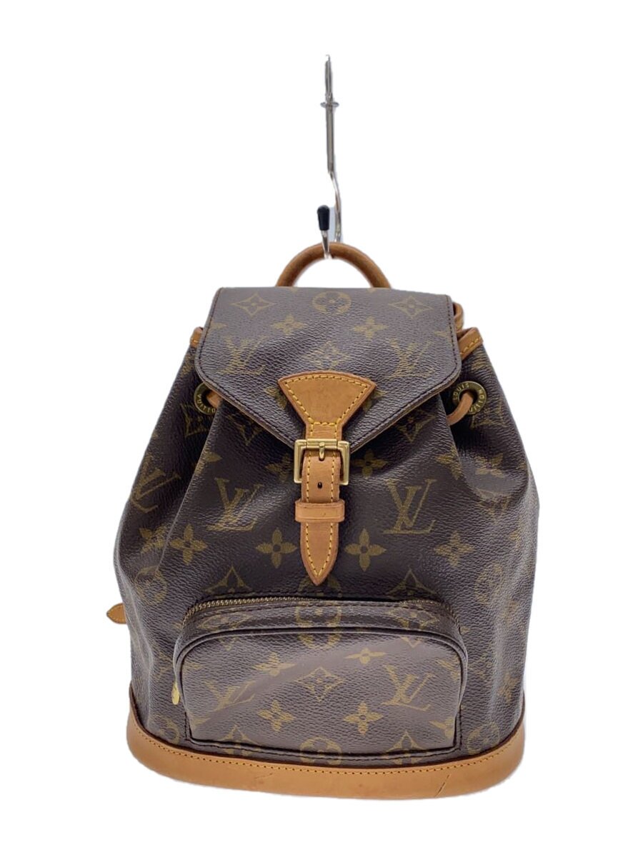 【中古】LOUIS VUITTON◆1)ミニ・モン掏摸_モノグラム・帆布_BRW/PVC/BRW【御徒面子】