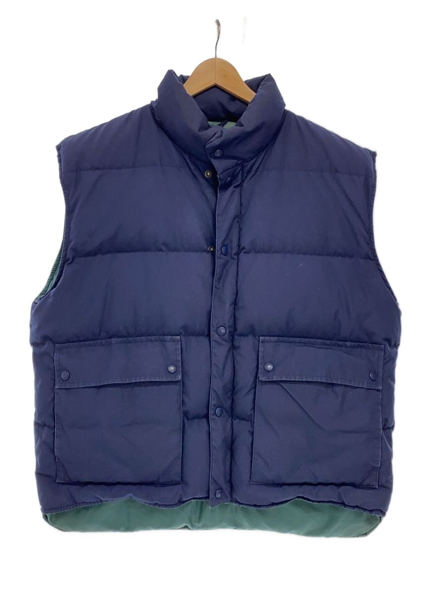 【中古】EDDIE BAUER◆90s/白タグインドネシア製/ダウンベスト/XL/ナイロン/NVY/無地【メンズウェア】｜2ｎｄ STREET 店