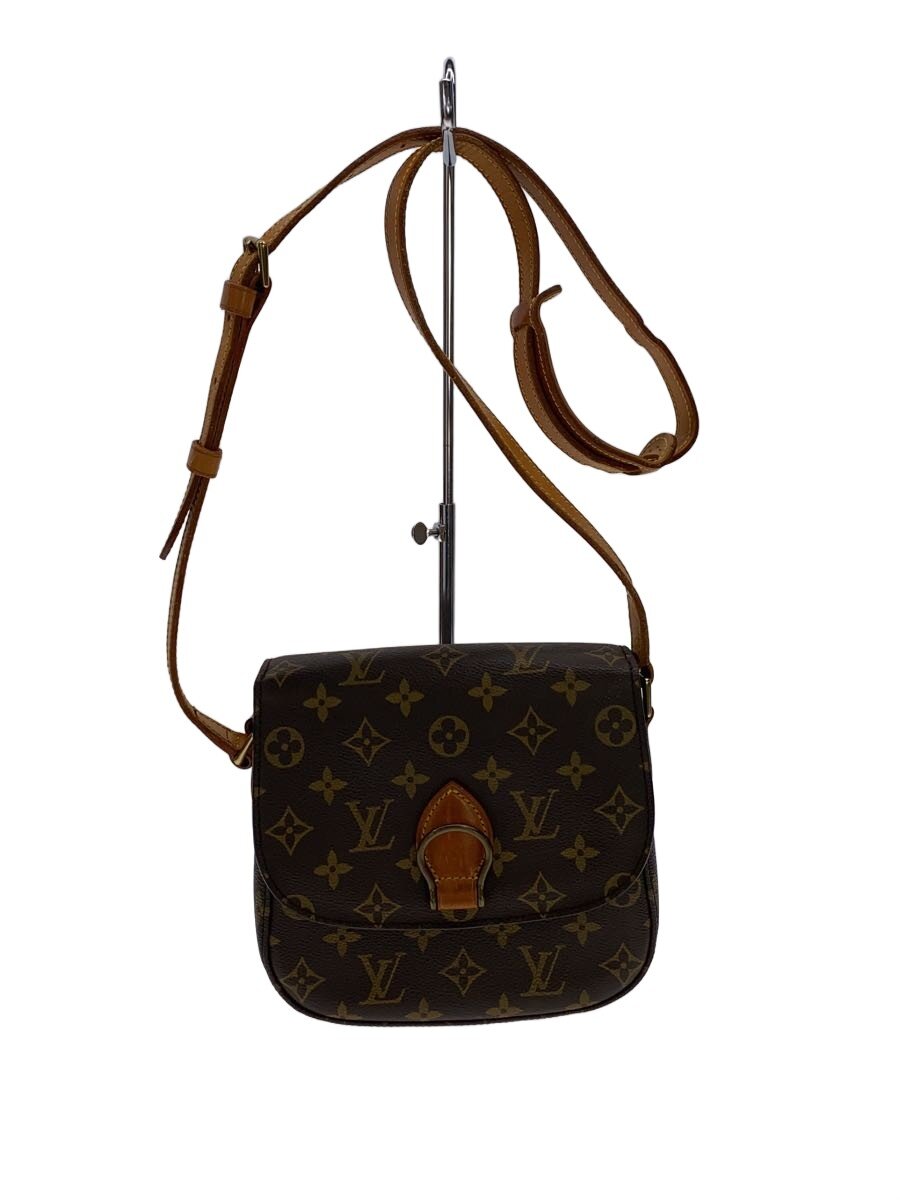 【中古】LOUIS VUITTON◆サンクルーMM_モノグラム・帆布/PVC/BRW【御徒面子】