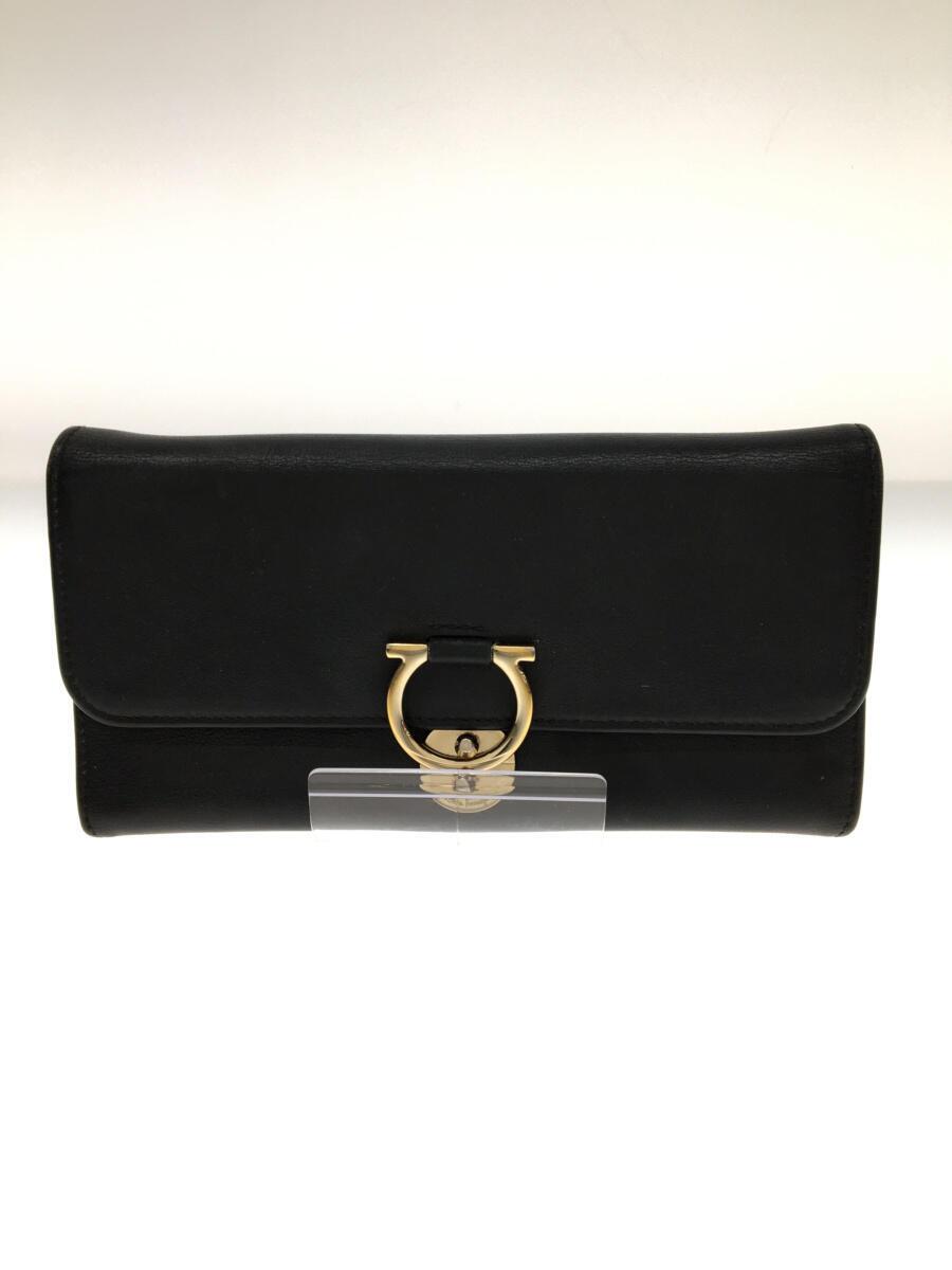 【中古】Salvatore Ferragamo◆長財布/レザー/BLK/レディース【服飾雑貨他】｜2ｎｄ STREET 店