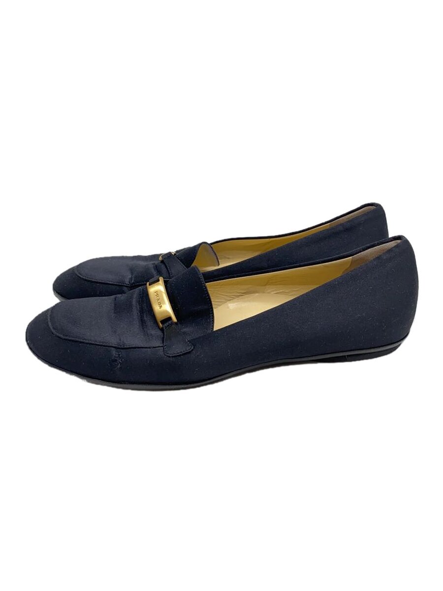 【中古】PRADA◆パンプス/37/BLK/インソールロゴ消えかけ/不都合・シワなど有【シューズ】