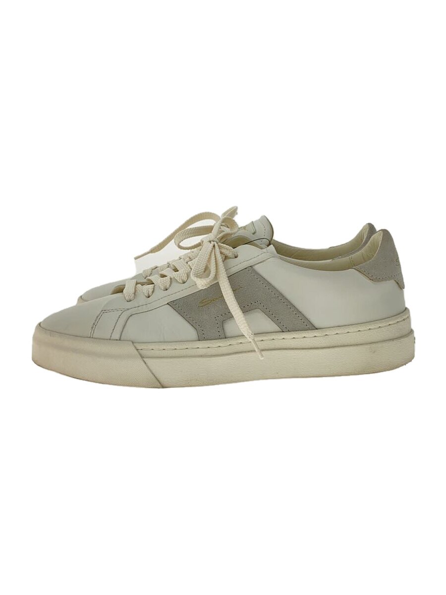【中古】Santoni◆ローカットスニーカー/US8/WHT/b92t【シューズ】
