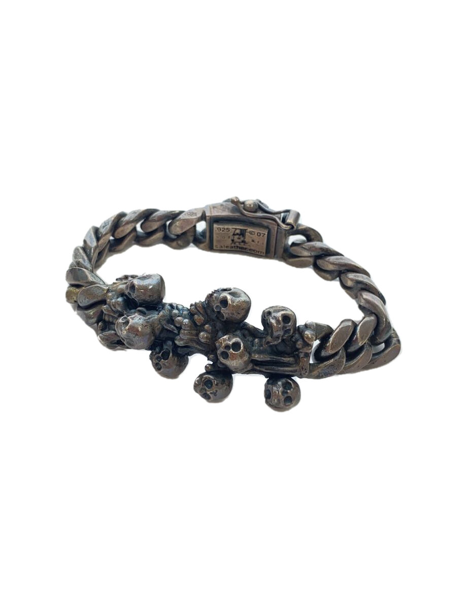 【中古】SOFFER ARI◆COLLATERAL SKULLS CATACOMB BRACELET/腕輪/SV925/SLV/メンズ【服飾雑貨他】