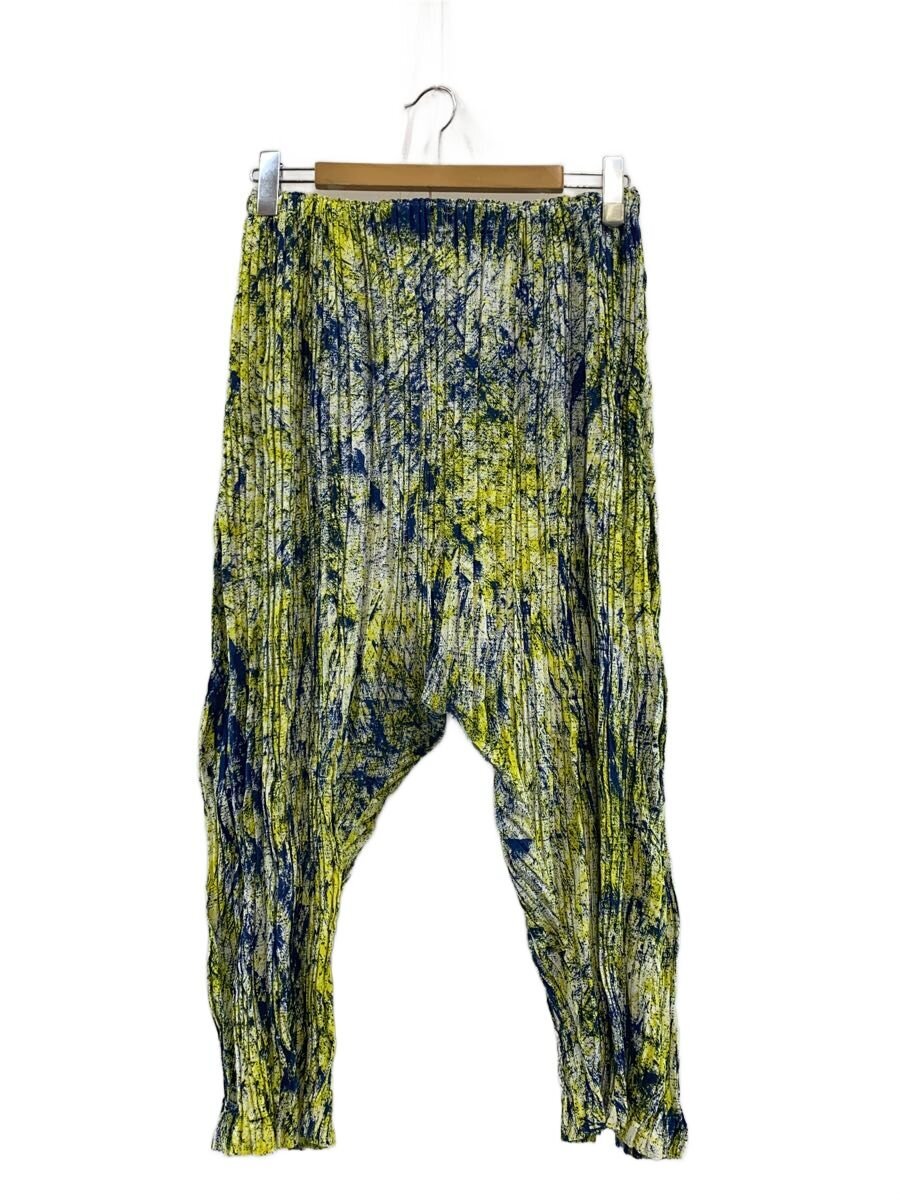 【中古】ISSEY MIYAKE◆サルエルパンツ/ボトム/2/YLW/総柄/IM92FF624【レディースウェア】｜2ｎｄ STREET 店