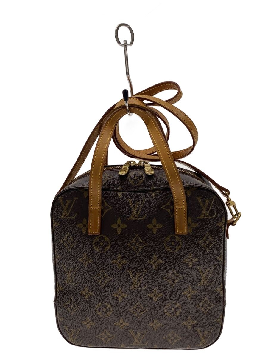 【中古】LOUIS VUITTON◆スポンティーニ_モノグラム・帆布/PVC/BRW【御徒面子】