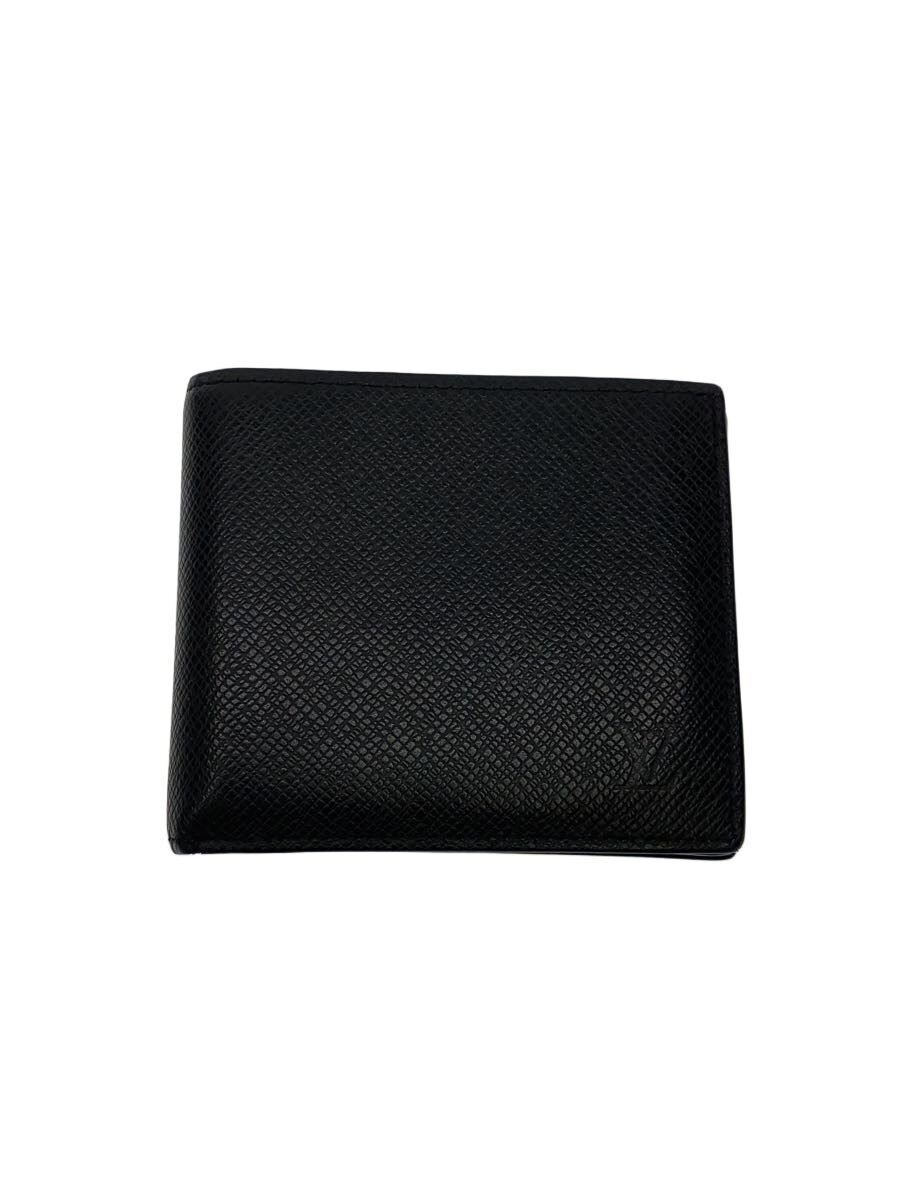 【中古】LOUIS VUITTON◆ポルト・フォイユ・アメリゴNM_タイガ/牛革/BLK/メンズ【服飾雑貨他】｜2ｎｄ STREET 店
