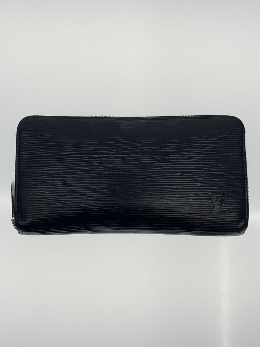 【中古】LOUIS VUITTON◆ジッピー・ウォレット_エピ/レザー/BLK/無地/メンズ【服飾雑貨他】