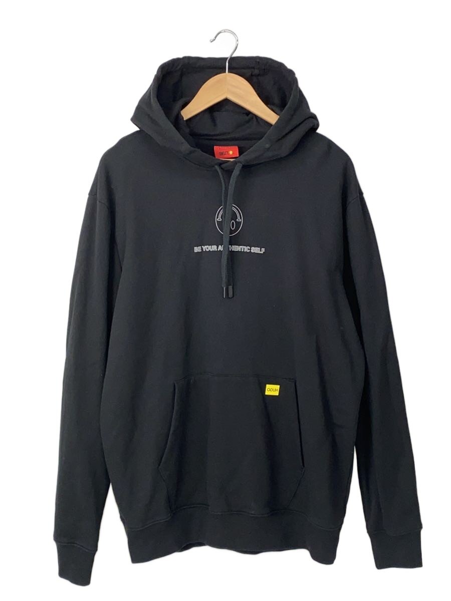 【中古】HUGO BOSS◆パーカー/XL/綿織物/BLK/10217099【メンズウェア】