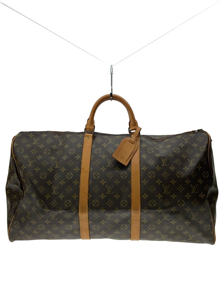【中古】LOUIS VUITTON◆キーポル60_モノグラム・帆布/PVC/BRW/総柄【御徒面子】