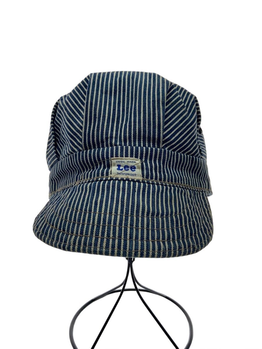 【中古】Lee◆50S/ヒッコリーキャップ/単位労働組合指定券有/R絶無/縞模様/メンズ【服飾雑貨他】