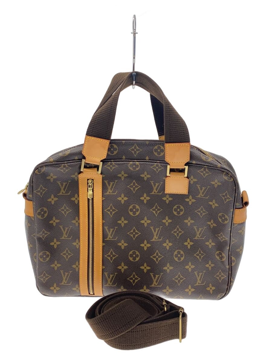 【中古】LOUIS VUITTON◆サック・ボスフォール_モノグラム・帆布/PVC/BRW/総柄【御徒面子】