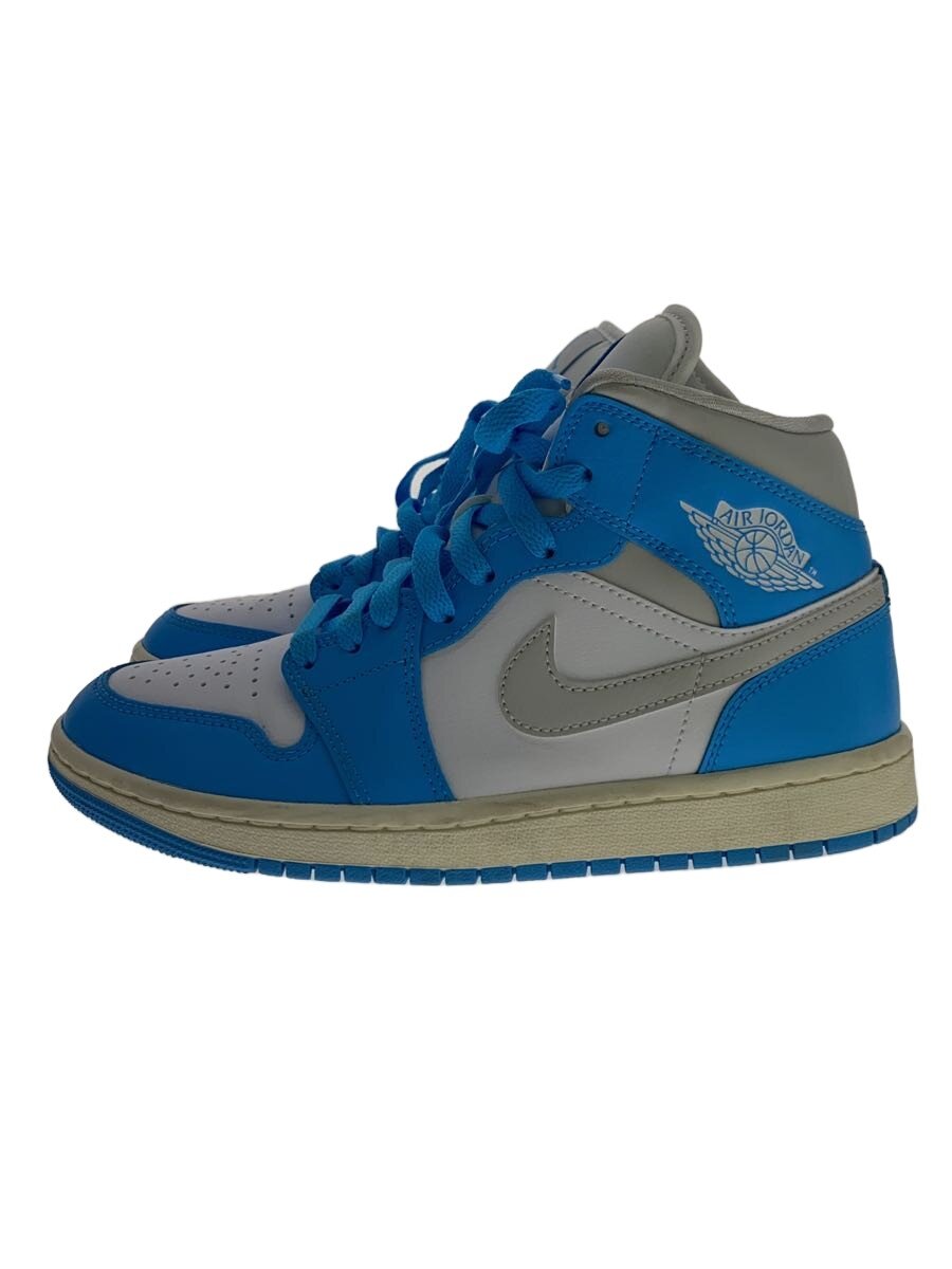 【中古】NIKE◆ハイカットスニーカー_BQ6472-400/24糎/BLU/なめし革【シューズ】