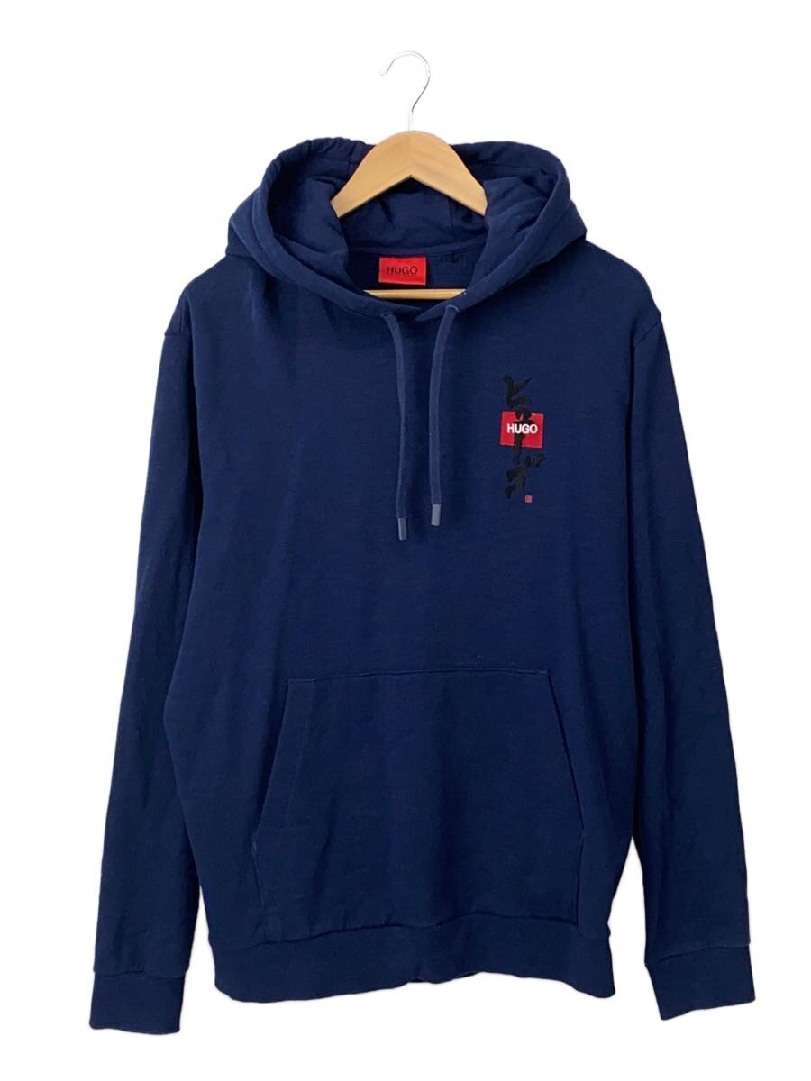 【中古】HUGO BOSS◆パーカー/L/綿織物/NVY/10233468【メンズウェア】