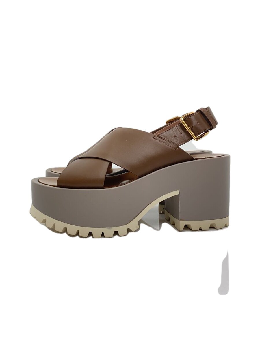 【中古】MARNI◆サンダル/36/BRW/ZPMSU09G09【シューズ】