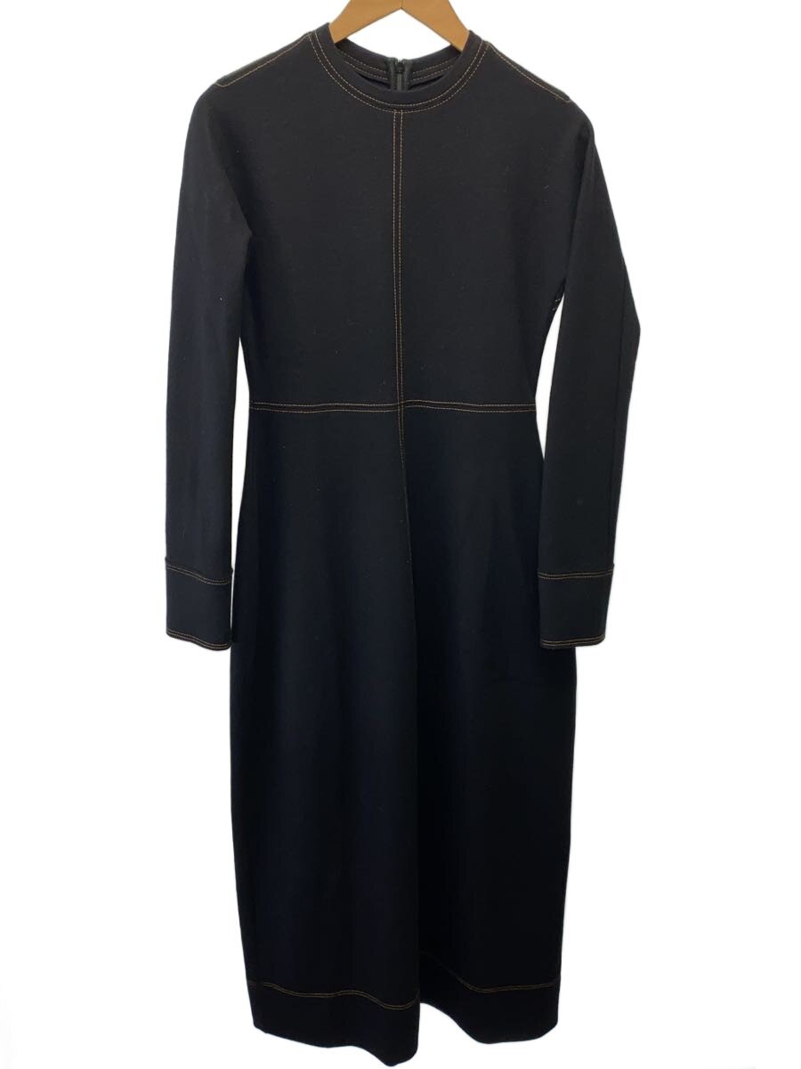【中古】TODAYFUL◆Jersey Balloon Dress/長袖衣装/38/羊毛/BLK/12220317//【レディース御召しもの】