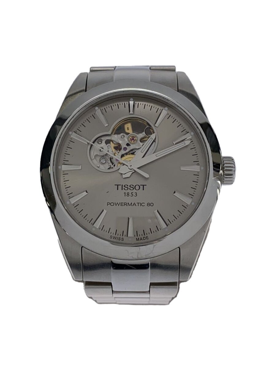 【中古】TISSOT◆自動小銃巻ウォッチ/アナログ/ステンレス鋼/SLV/SLV/SS/t127407a【服飾雑貨他】