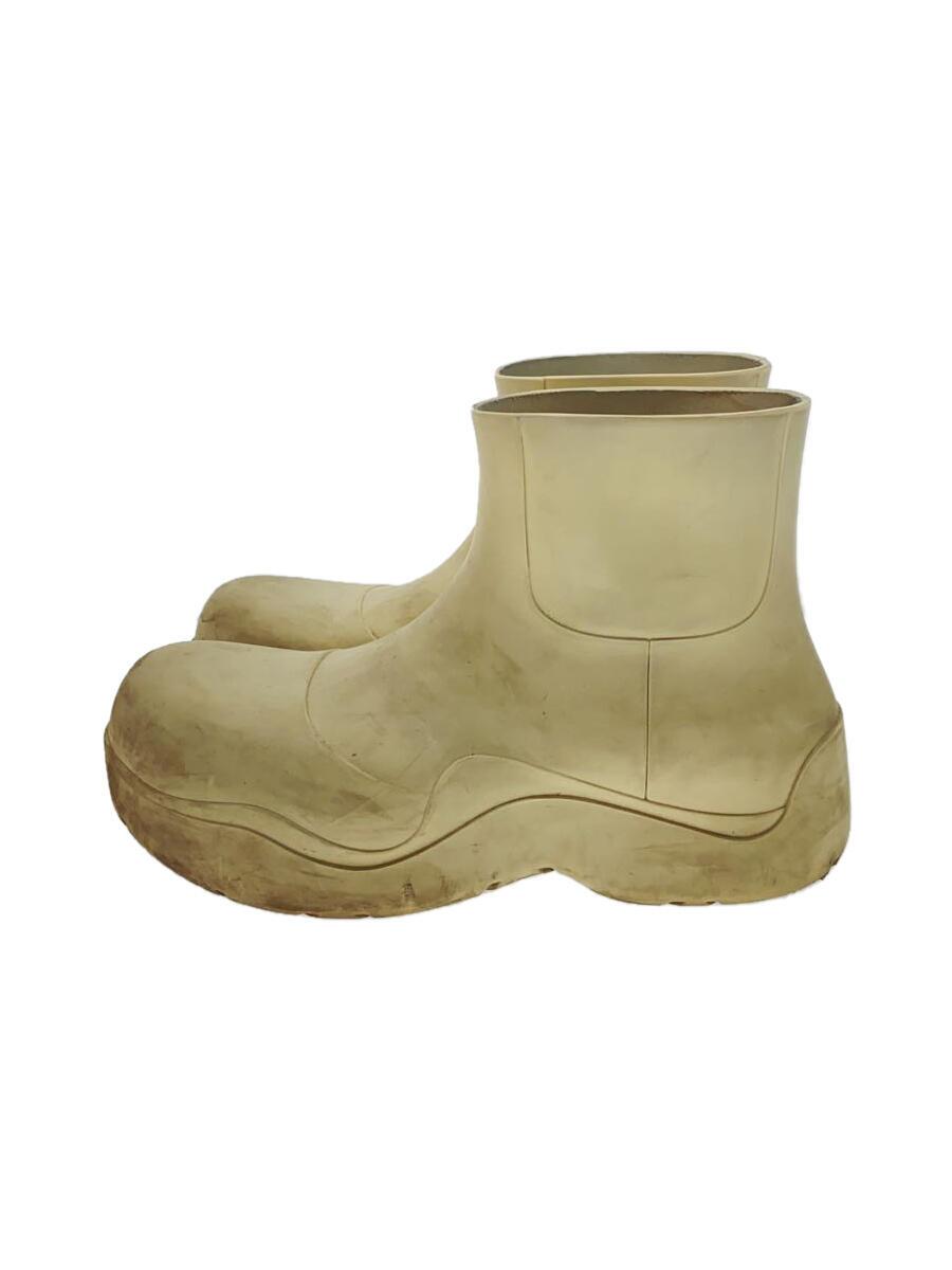 【中古】BOTTEGA VENETA◆レインブーツ/44/白いこと【シューズ】