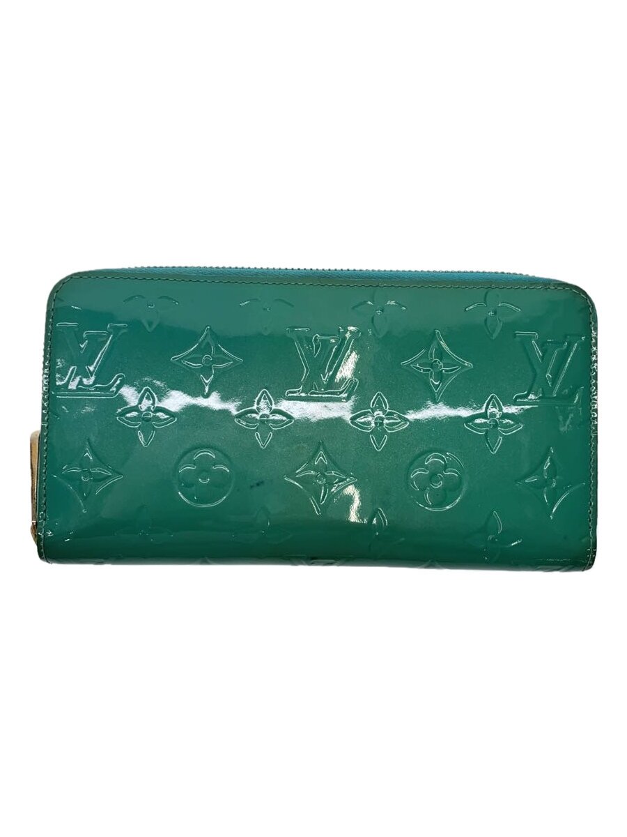 【中古】LOUIS VUITTON◆ジッピー・ウォレット_モノグラム・ヴェルニ_BLU/エナメル/BLU/レディース【服飾雑貨他】