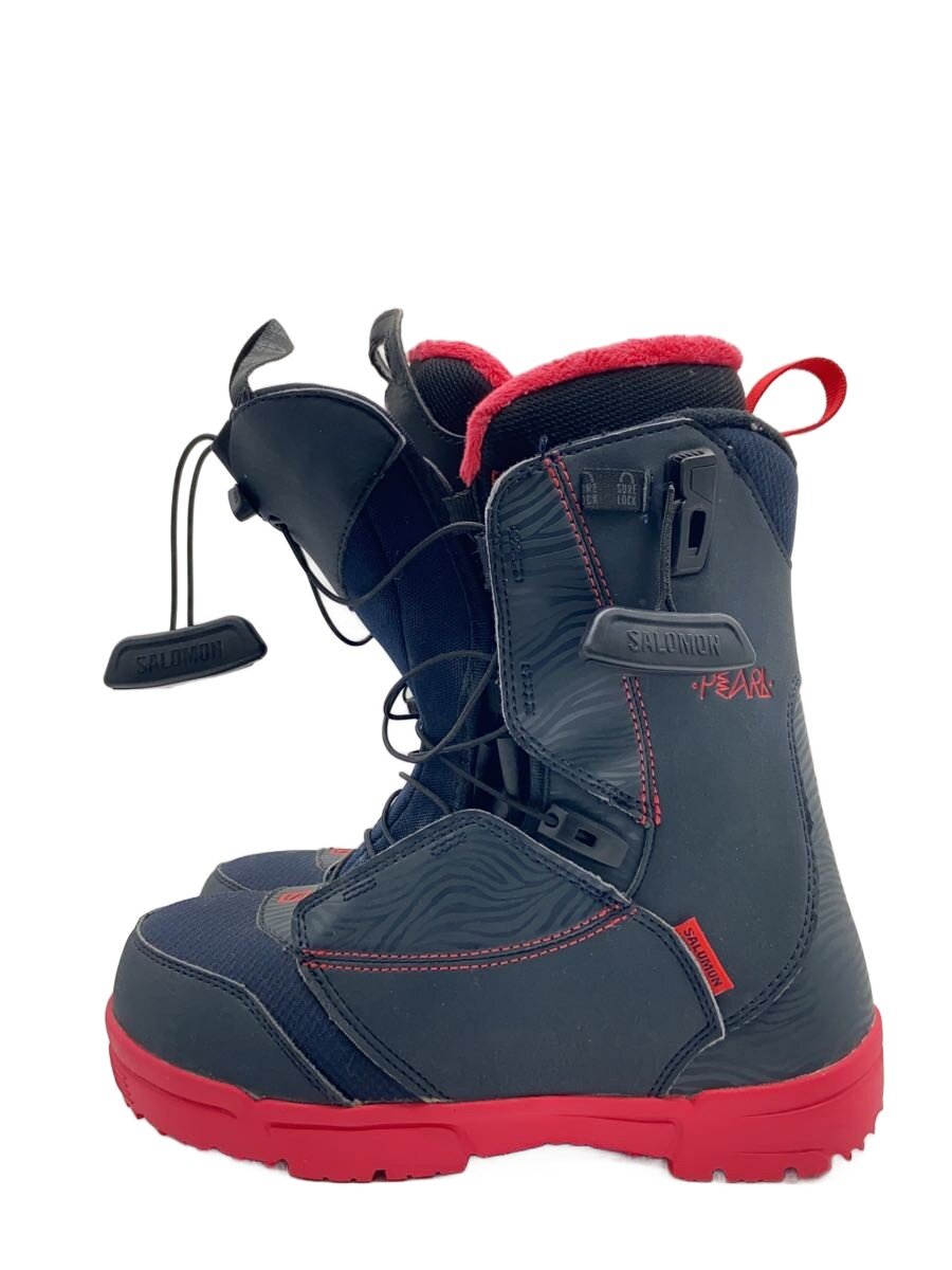 【中古】salomon◆スノーボードブーツ/24cm/クイックレーシング/BLK/379964【スポーツ】