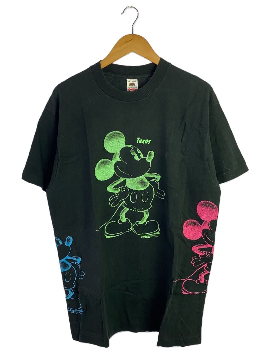 【中古】FRUIT OF THE LOOM◆S/90S/ミッキー/MICKEY/Tシャツ/XL/コットン/BLK【メンズウェア】｜2ｎｄ STREET 店