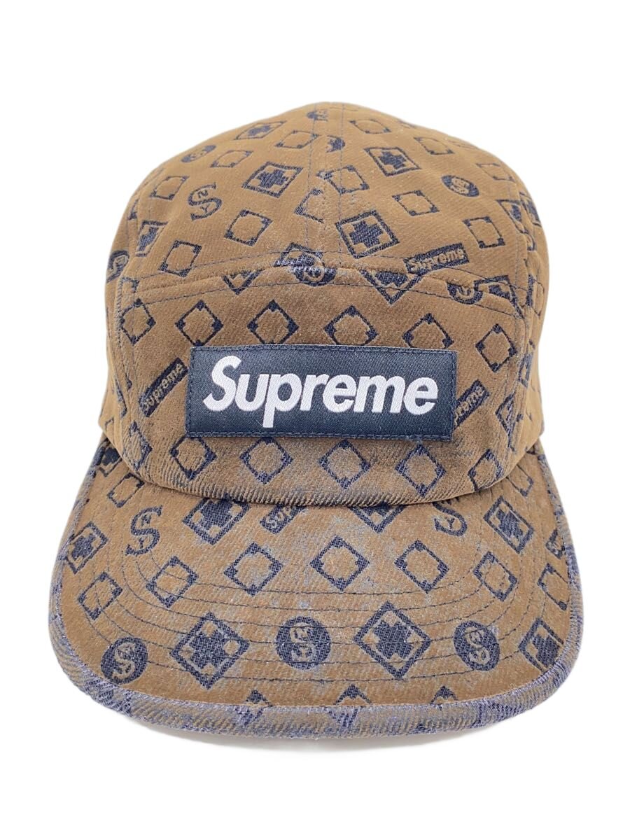 【中古】Supreme◆旗がしら/FREE/天鵞絨/BRW/総柄/メンズ【服飾雑貨他】