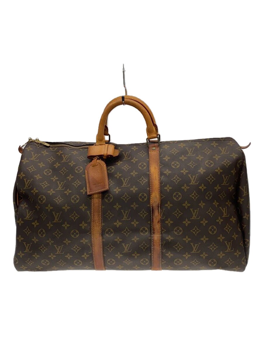 【中古】LOUIS VUITTON◆キーポル55_モノグラム・帆布_BRW/PVC/BRW/総柄【御徒面子】